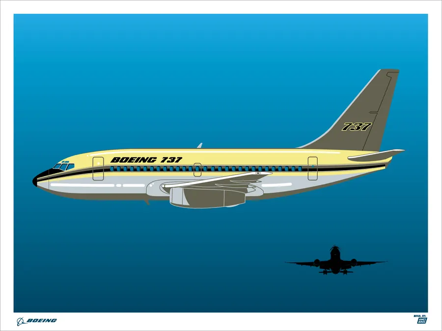 Boeing x Ames Bros OG 737 art print