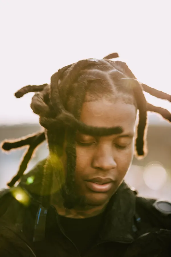 Lil Durk in warm backlight, Almost Healed rollout