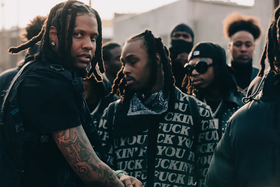 Lil Durk with the OTF crew