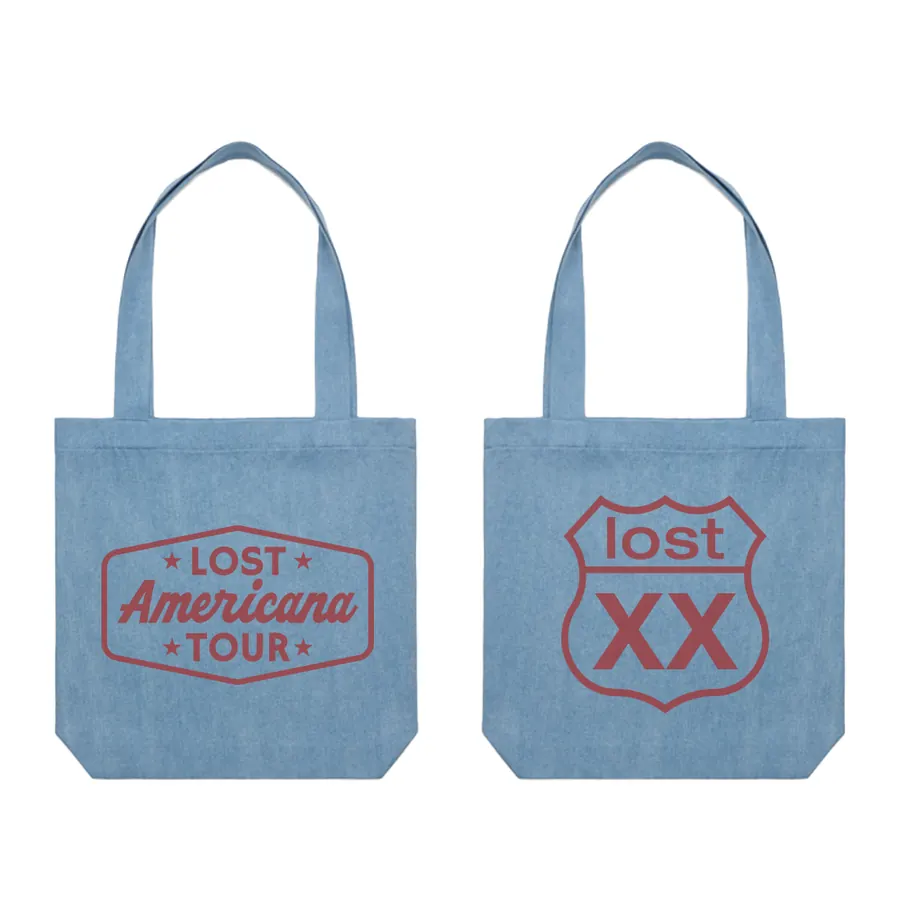 Lost Americana tour denim tote