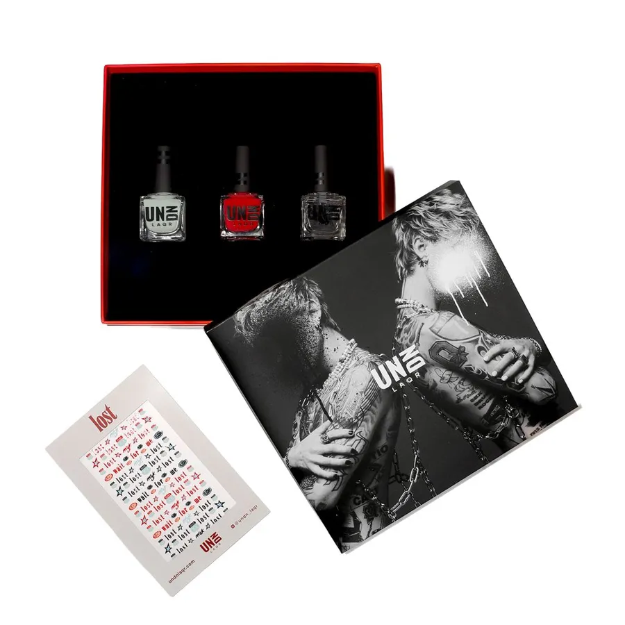Lost Americana × UN/DN LAQR nail polish set