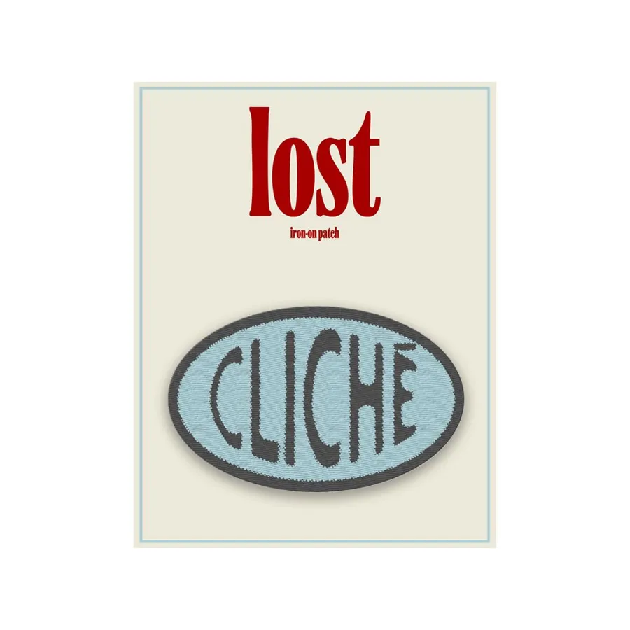 mgk “cliché” iron-on patch