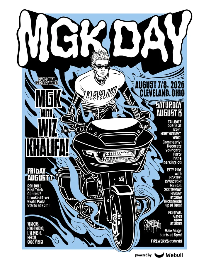 MGK Day 2026 poster illustrated by Mike Giant