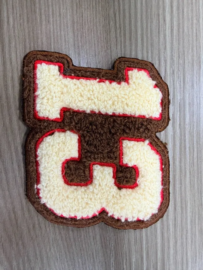 Chenille 13 patch sample for PUBG x Floor 13