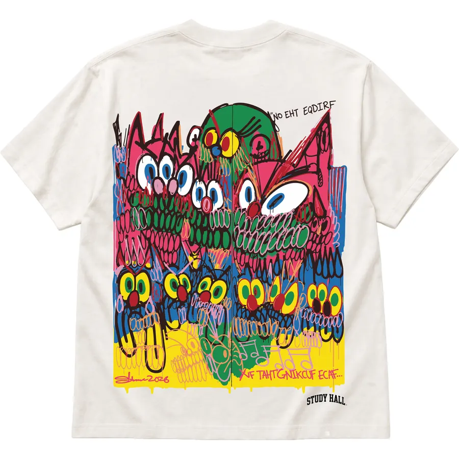 Study Hall x Slawn tee, back print